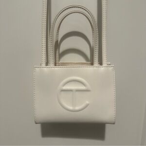 Telfar white small bag